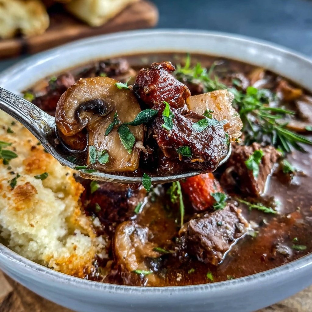 Cozy Beef And Mushroom Stew