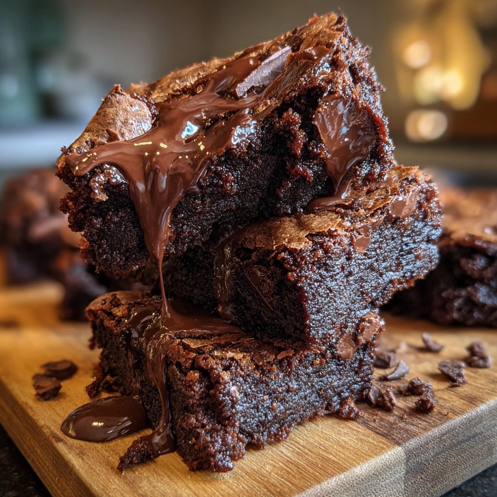 Triple Chocolate Chunk Brownies