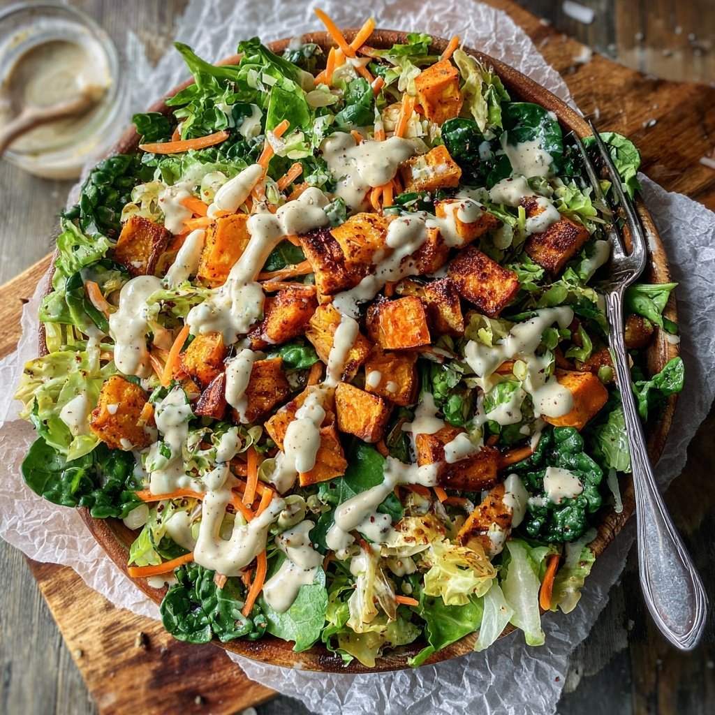 Healthy Dinner Lemon Tahini Veggie Bowl