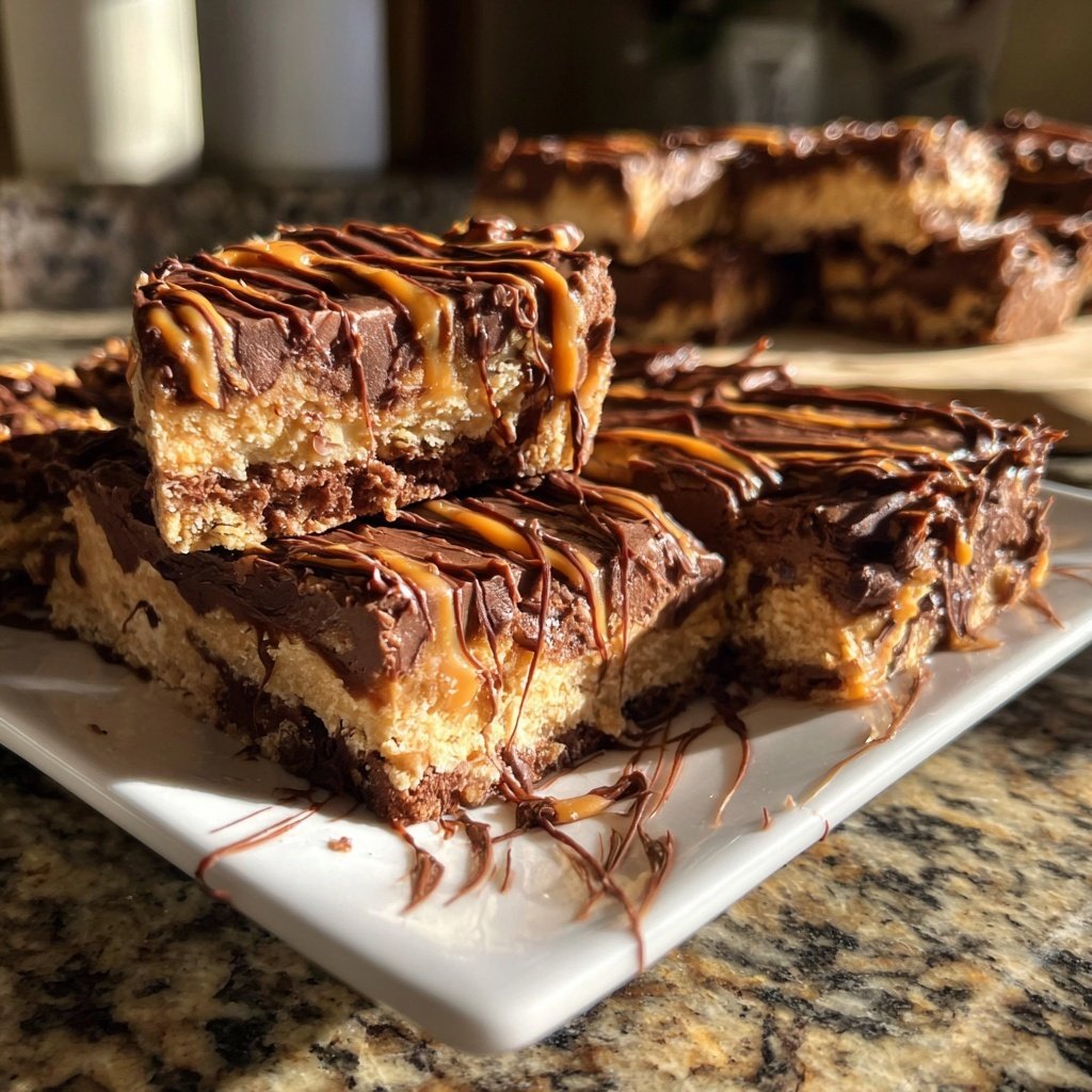 Chocolate Tahini Swirl Bars