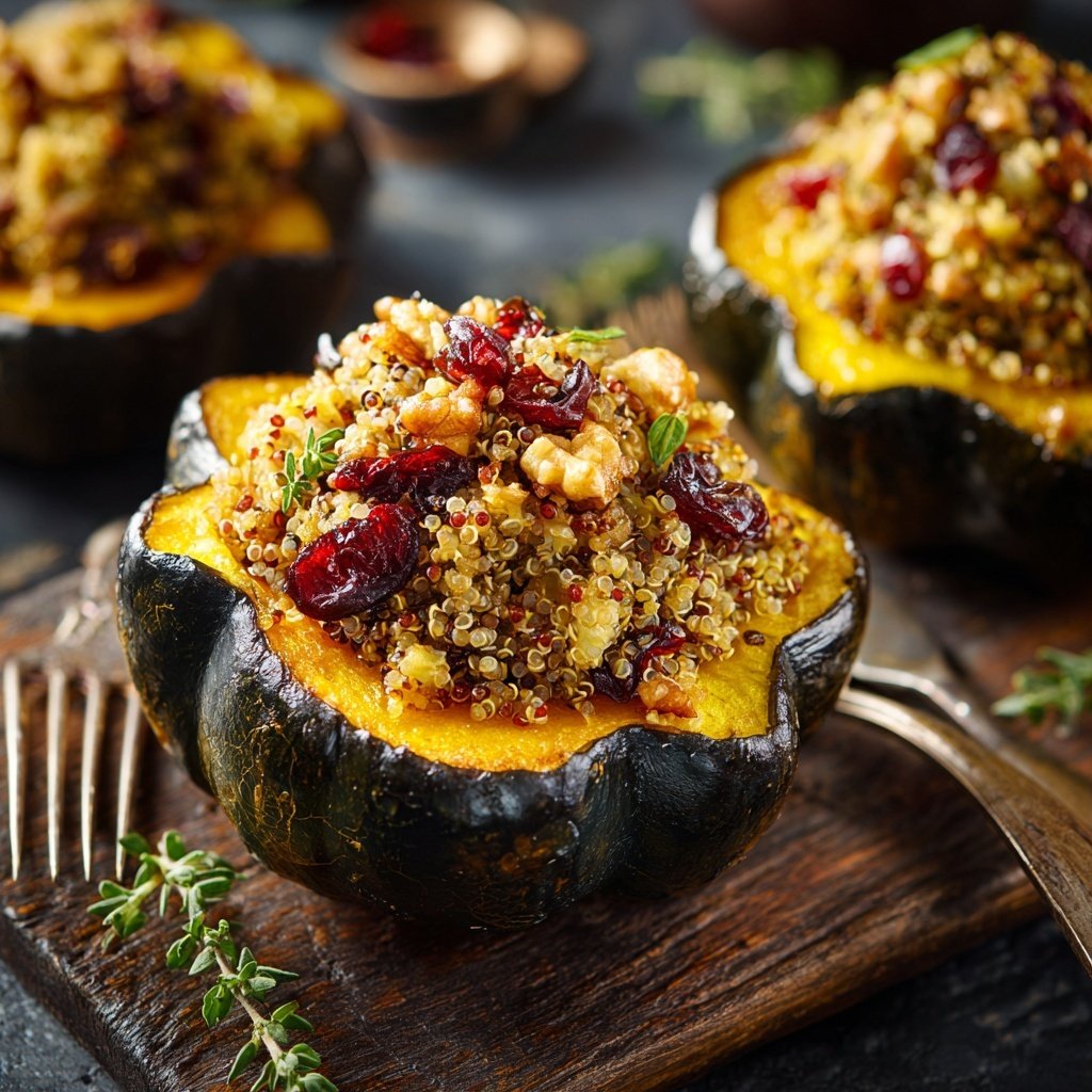 Valentine Dinner Stuffed Acorn Squash