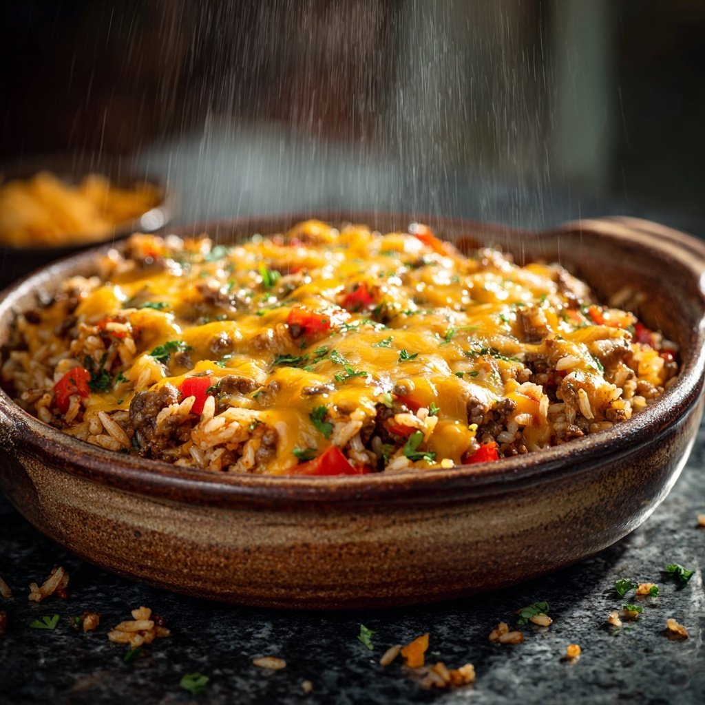 Ground Beef And Rice Casserole