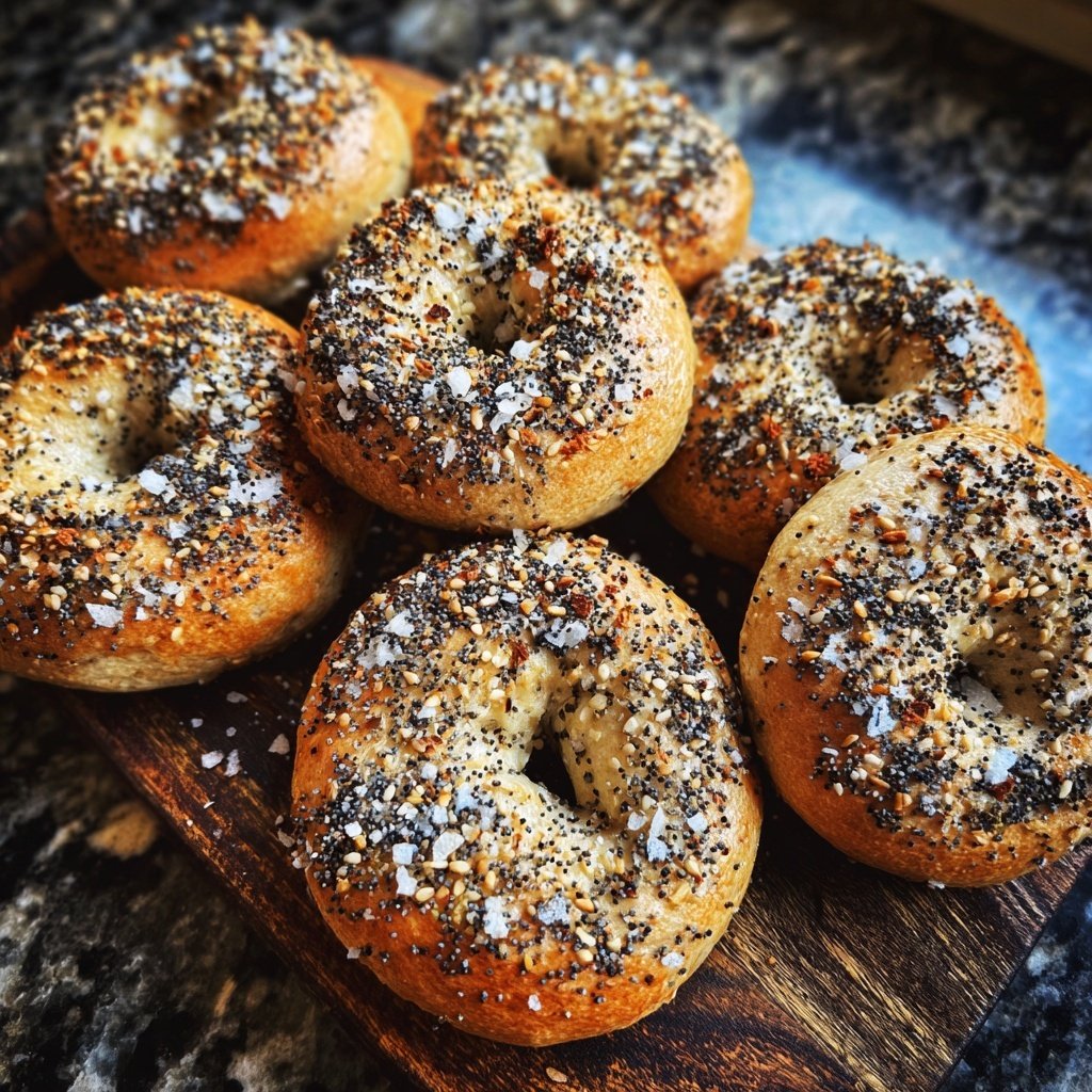 Protein Bagels With Everything Spice