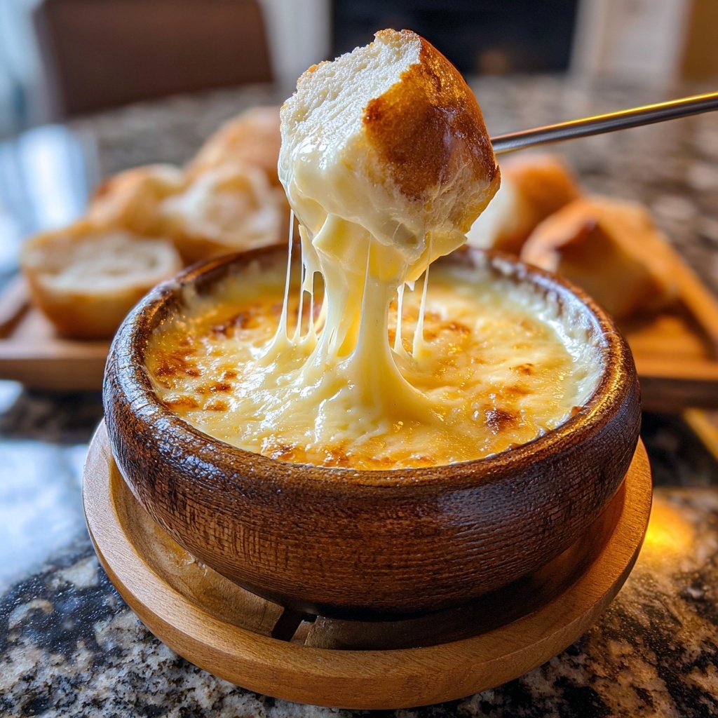 Fondue with Gruyere and Emmental