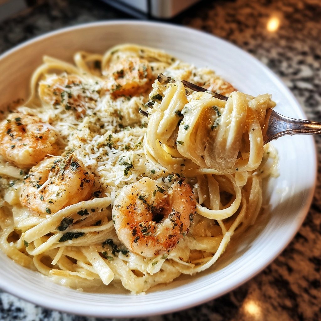 Creamy Lemon Shrimp Pasta