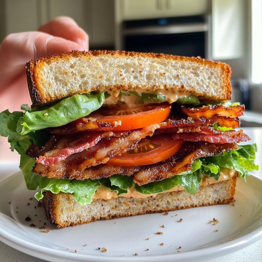 Healthy BLT Sandwich Lunch