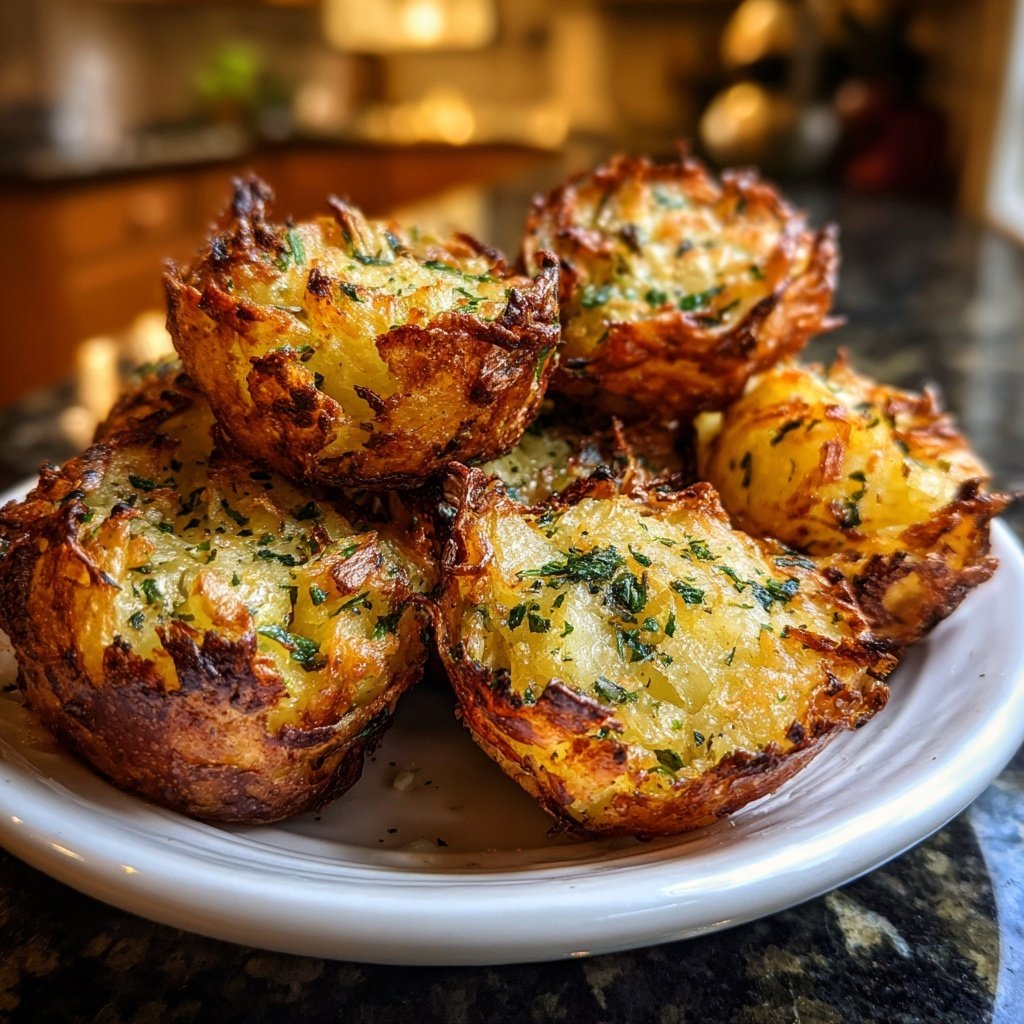 Super Bowl Garlic Herb Potato Bites