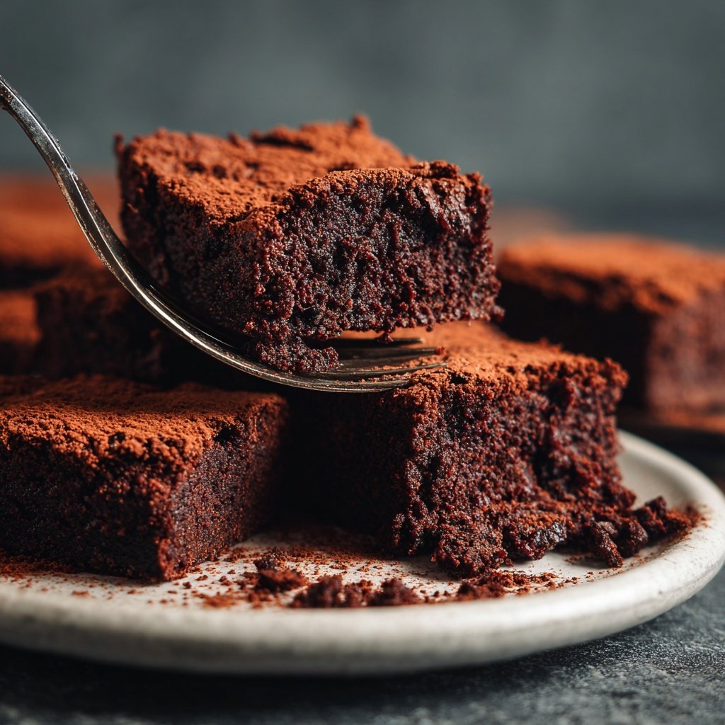 Cottage Cheese Brownies with Dark Cocoa Powder