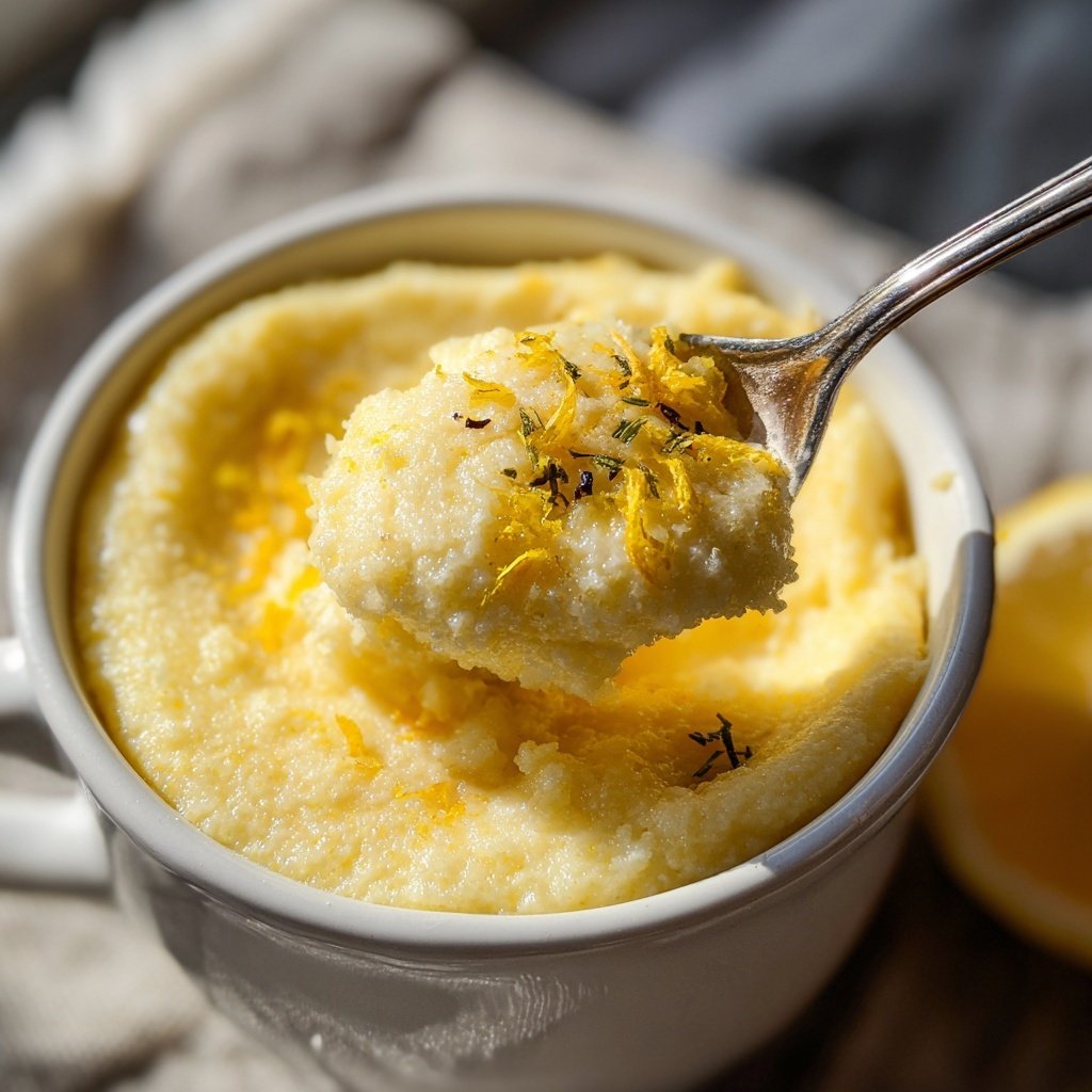 Romantic Creamy Lemon Polenta