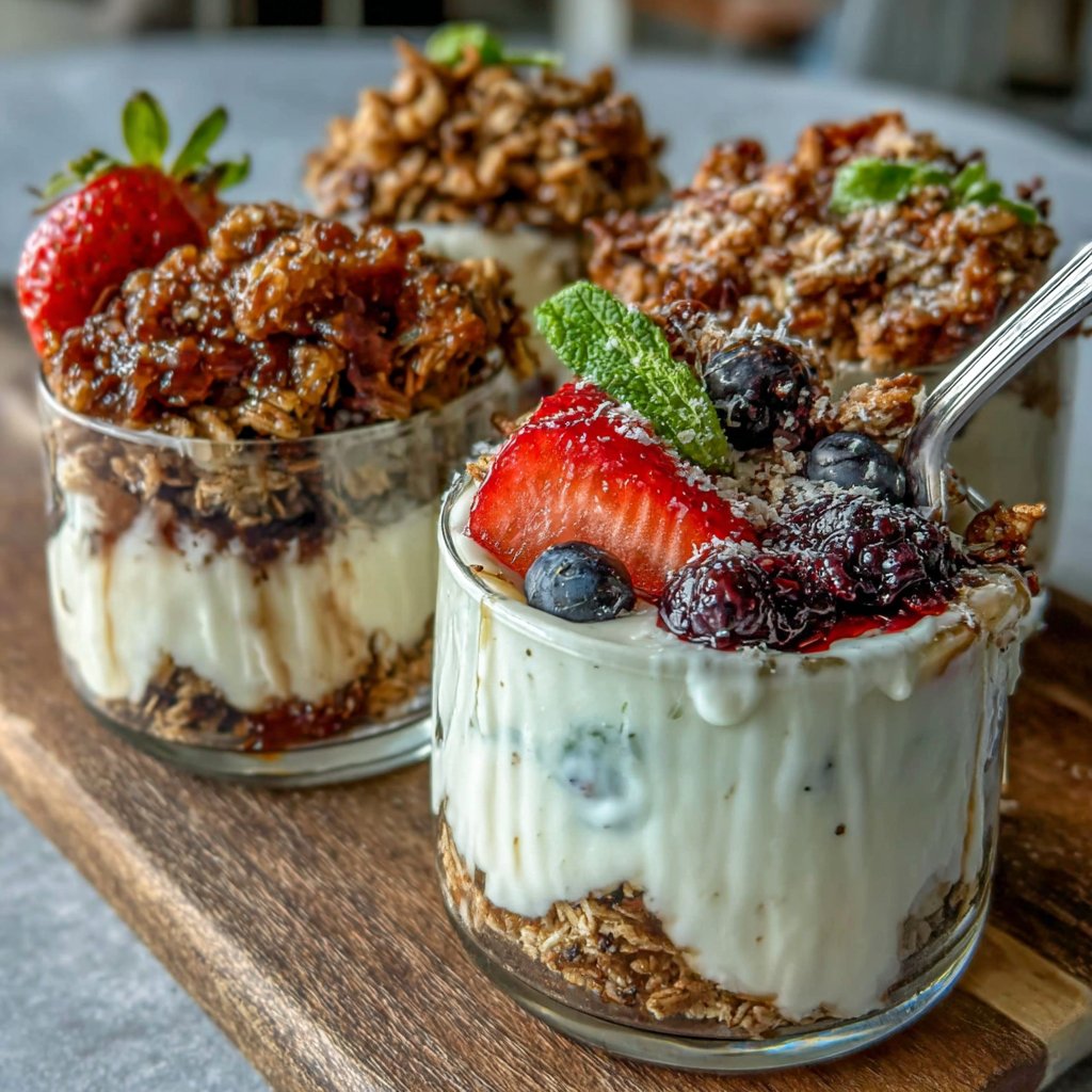 Healthy Yogurt Granola Snack Cups