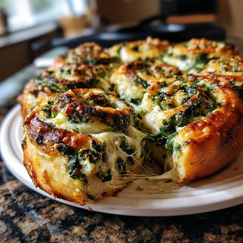 Super Bowl Appetizer Spinach Cheese Pinwheels