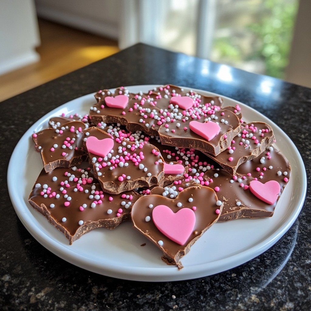 Valentines Snacks Mini Chocolate Bark
