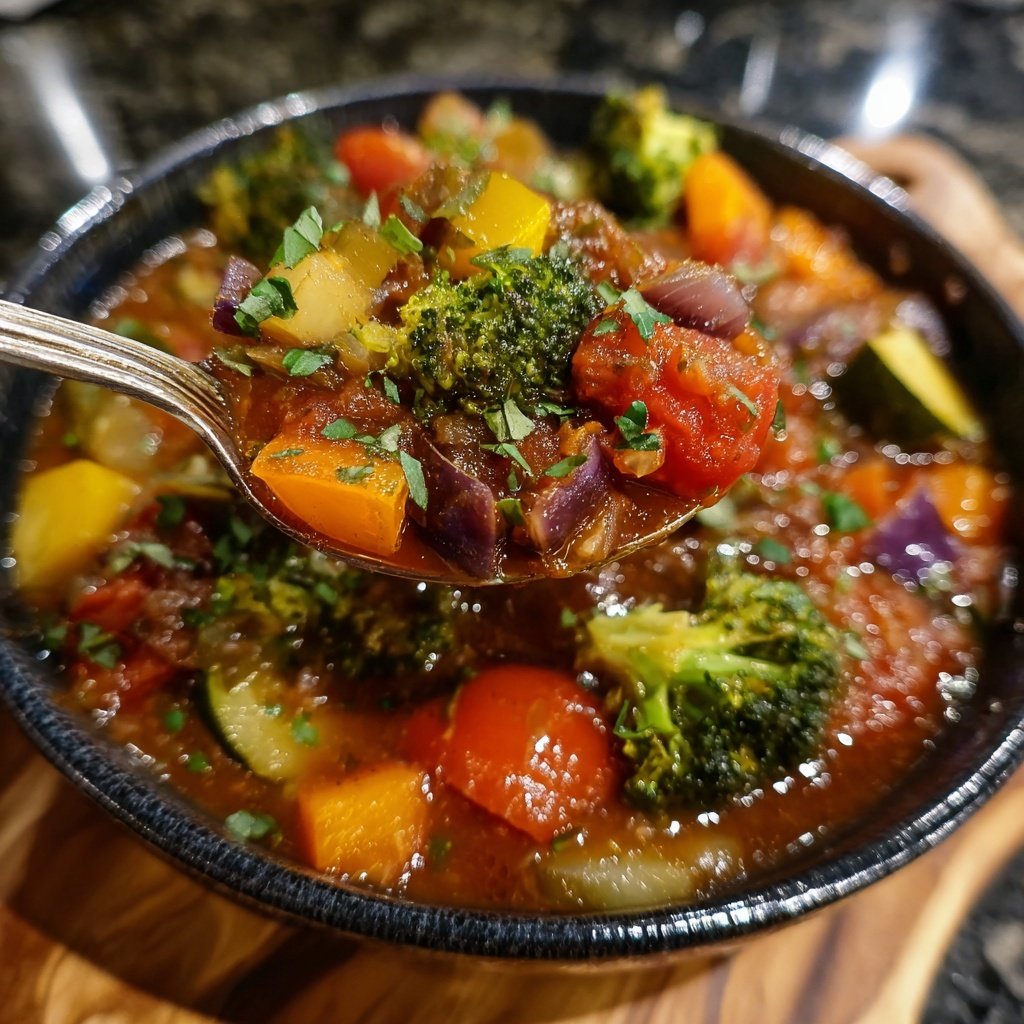 Healthy Crockpot Italian Vegetable Stew