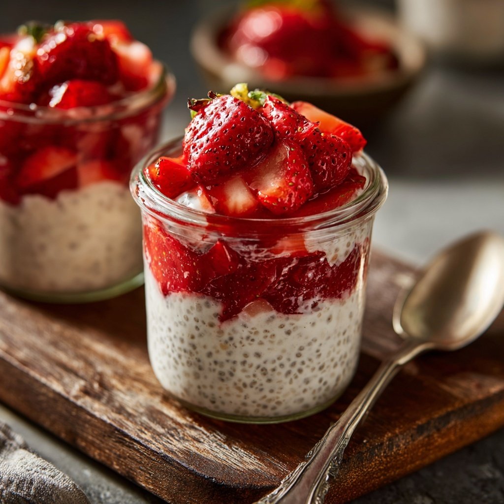 Strawberry Chia Yogurt Jars