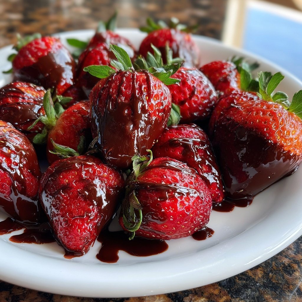 Strawberries with Ruby Chocolate